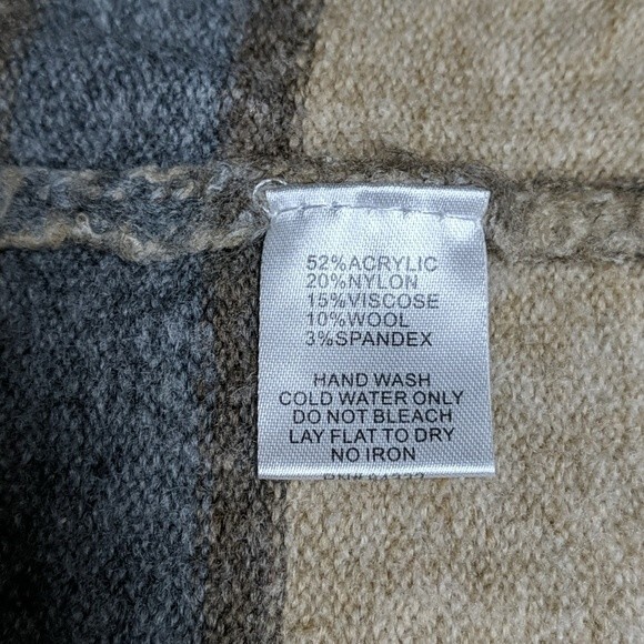 Rebecca Elliot Waterfall Sweater Women Size Medium Wool Blend Open Cardigan M - Picture 5 of 7